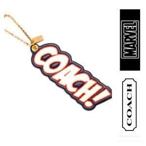 COACH X MARVEL Script Logo Hangtag
